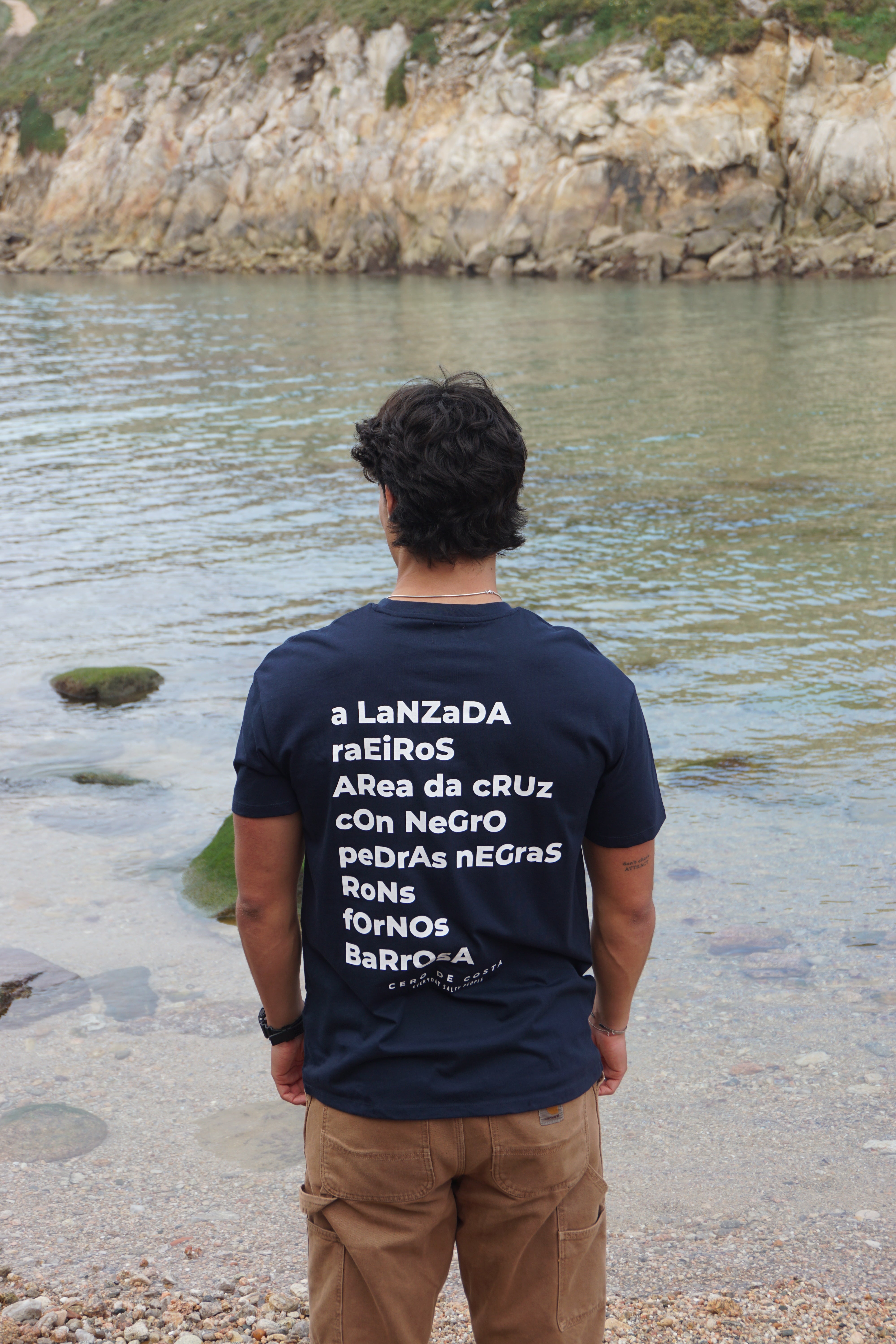 CAMISETA MARINO/BLANCO "PONTEVEDRA"